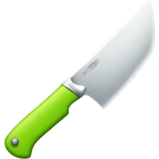 lime green knife sticker