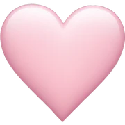 light pink heart sticker