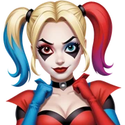 Harley quinn comic sticker