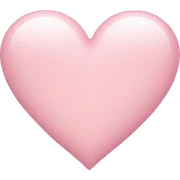light pink heart sticker