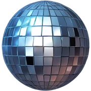 Disco ball sticker