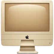 beige imac sticker