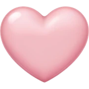 light pink heart sticker