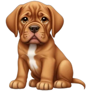 french mastiff puppy sticker