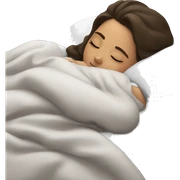 Brunette girl sleeping sticker