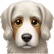 Dog with he dog sticker