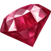 Ruby diamond sticker