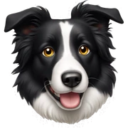 Border collie sticker