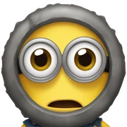 Heart eye minion sticker