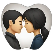 Couples kissing sticker