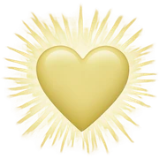 love in light yellow sticker