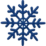 Navy blue snowflake  sticker