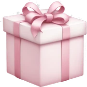 Light pink Christmas gifts under a white Christmas tree  sticker