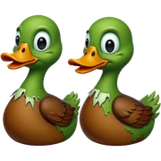 Zombie ducks sticker