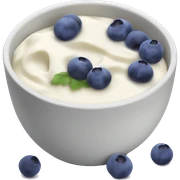 yoghurt bowl with grapes and blueberries sticker