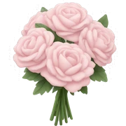 Pale pink bouquet sticker