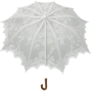 rococo lace white umbrella sticker