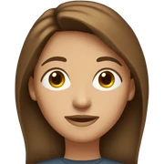 Woman with brown hair in laptop  sticker