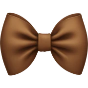 Brown bow  sticker