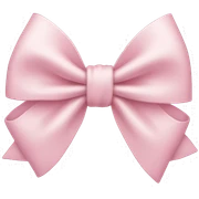 Light pink bow  sticker