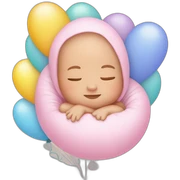 newborn balloons sticker