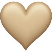 Beige heart sticker