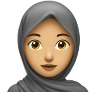 FILLE HIDJAB QUI LIT LE CORAN sticker