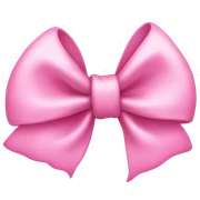 Pink bow sticker