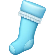 Baby blue stocking  sticker