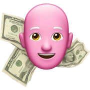 Pink money  sticker