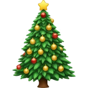 Christmas tree sticker