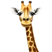 Giraffe blowing a kiss sticker