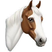 a paint horse head sticker