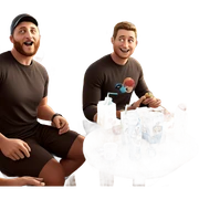 boys hanging out with drinks sticker