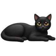 Black cat sticker