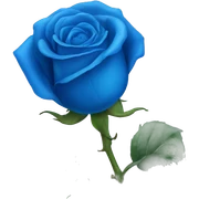 Blue rose sticker