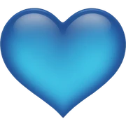 Blue heart sticker