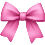 Pink bow sticker