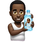 p diddy holding baby oil sticker