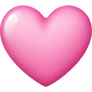 Pink heart sticker