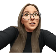 girl with glasses indoors sticker