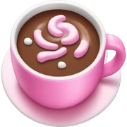 pink hot chocolate sticker