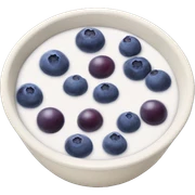 yoghurt bowl with grapes and blueberries sticker