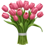 Tulip bouquet sticker
