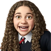 cheerful schoolgirl in horror theme sticker