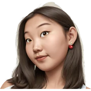 brown haired girl with earrings sticker