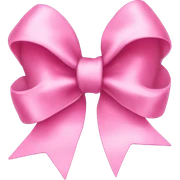 Pink bow sticker