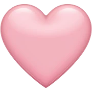 light pink heart sticker