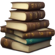 Stack of fantasy books  sticker