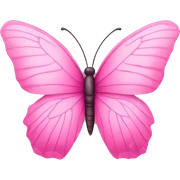 pink butterfly  sticker